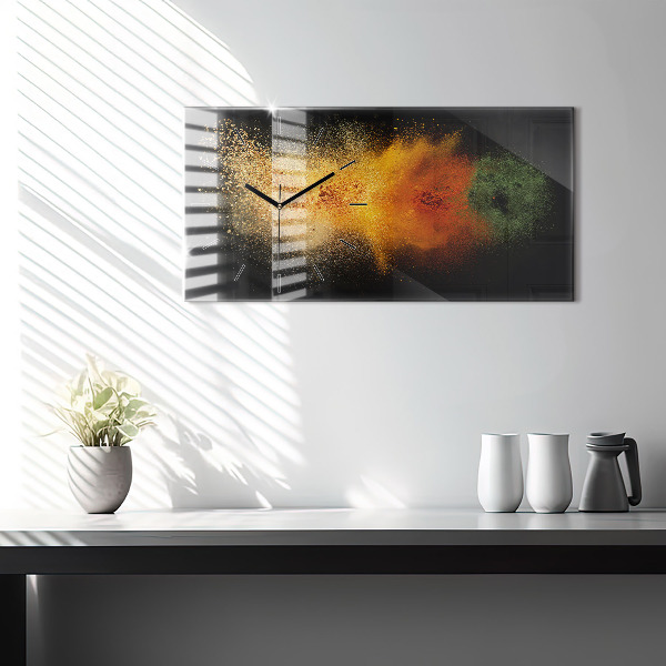 Vízszintes üvegóra Szétszórt fűszerek