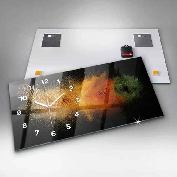 Vízszintes üvegóra Szétszórt fűszerek