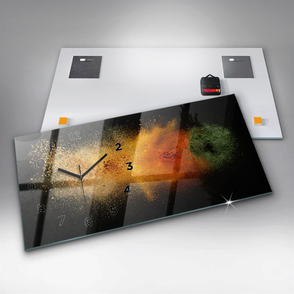 Vízszintes üvegóra Szétszórt fűszerek