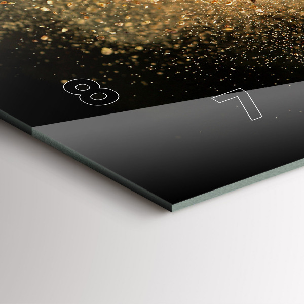 Vízszintes üvegóra Szétszórt fűszerek