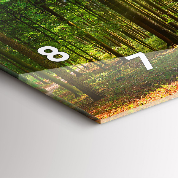 Vízszintes üvegóra Erdei napfelkelte