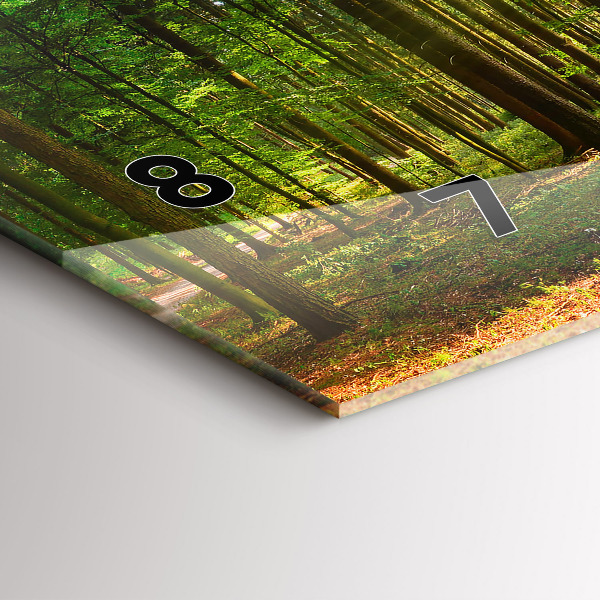 Vízszintes üvegóra Erdei napfelkelte