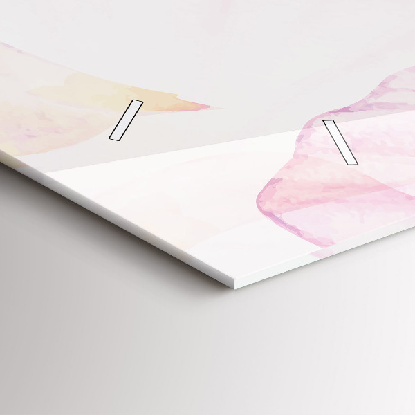 Vízszintes üvegóra Akvarell szirmok