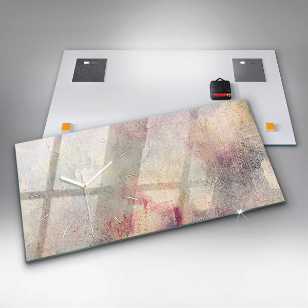 Vízszintes üvegóra Festett absztrakció