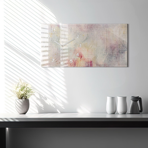 Vízszintes üvegóra Festett absztrakció