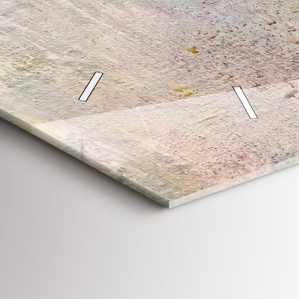 Vízszintes üvegóra Festett absztrakció