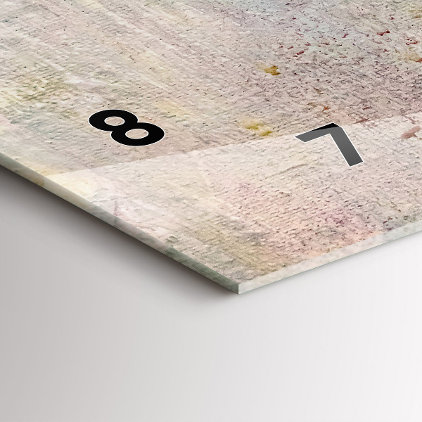 Vízszintes üvegóra Festett absztrakció