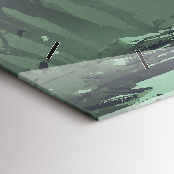 Vízszintes üvegóra Szamuráj az erdőben