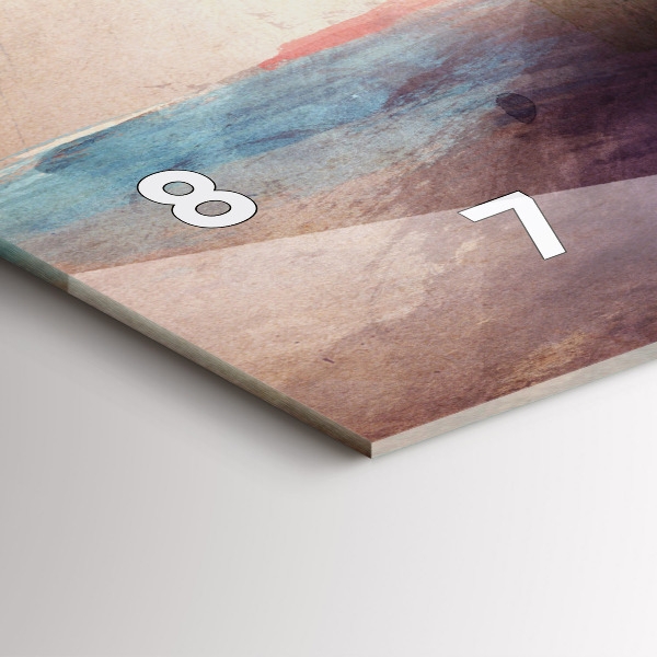 Vízszintes üvegóra Egy nő absztrakt portréja