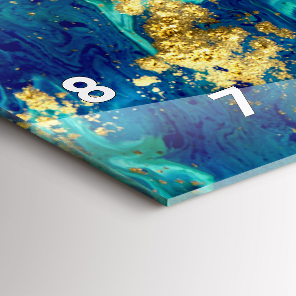 Vízszintes üvegóra Modern absztrakció