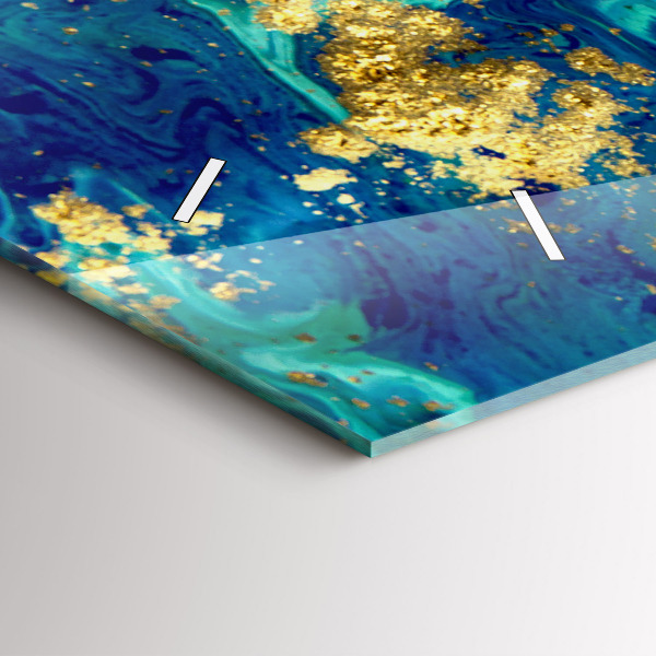 Vízszintes üvegóra Modern absztrakció