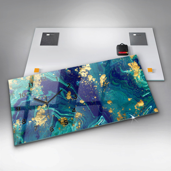 Vízszintes üvegóra Modern absztrakció