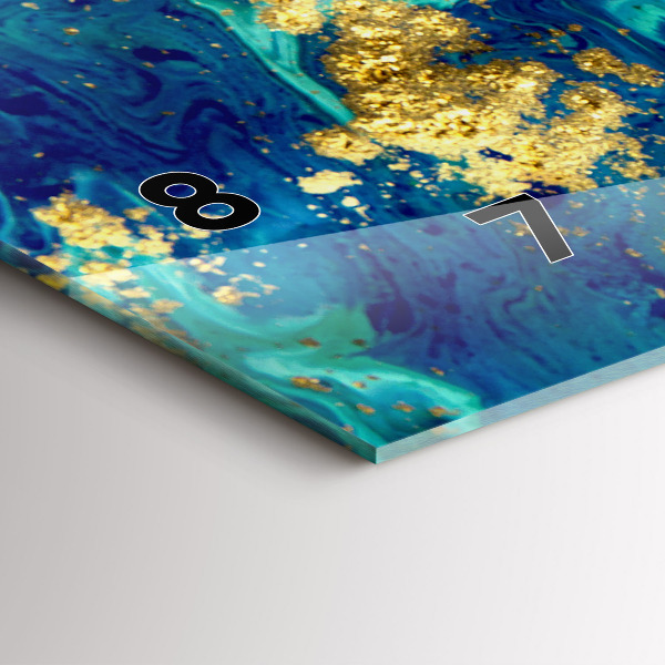 Vízszintes üvegóra Modern absztrakció