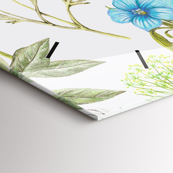 Vízszintes üvegóra Virágkötészeti