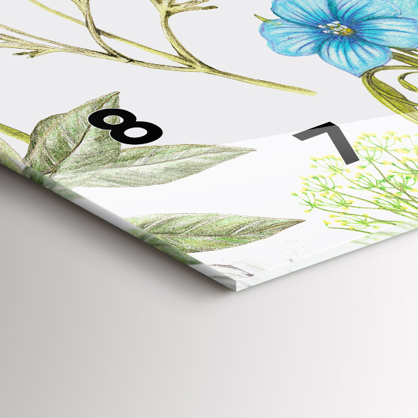 Vízszintes üvegóra Virágkötészeti