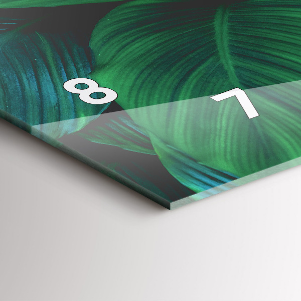 Vízszintes üvegóra A természet levelei