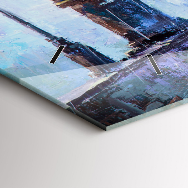 Vízszintes üvegóra Olaj művészet