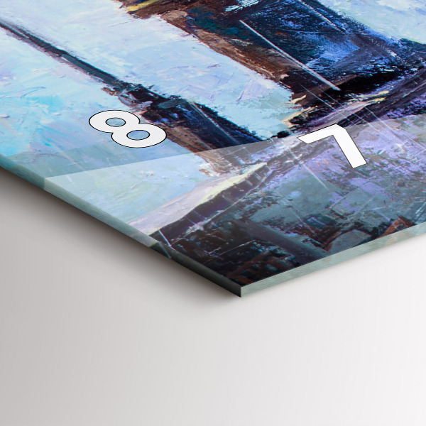 Vízszintes üvegóra Olaj művészet