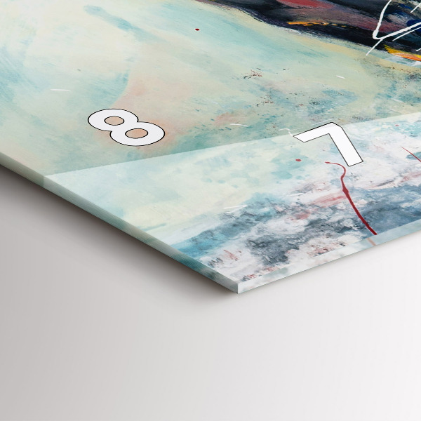 Vízszintes üvegóra Vágtázó lovak illusztráció