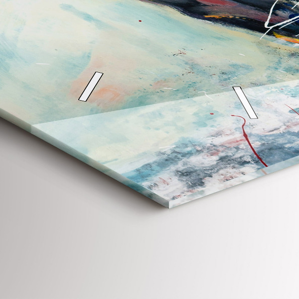 Vízszintes üvegóra Vágtázó lovak illusztráció