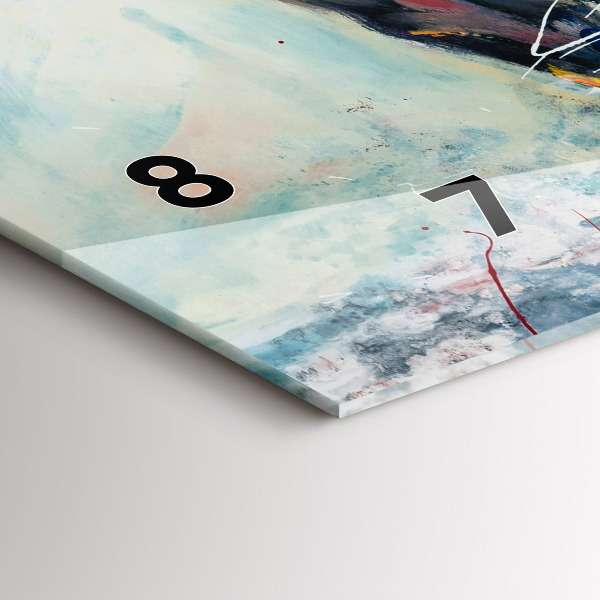 Vízszintes üvegóra Vágtázó lovak illusztráció