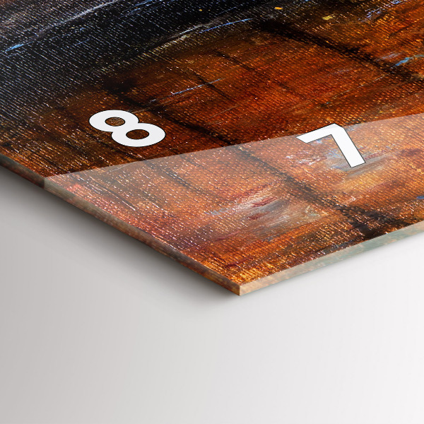 Vízszintes üvegóra Művészi művészet