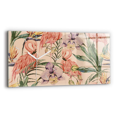 Vízszintes üvegóra Trópusi pálmalevél