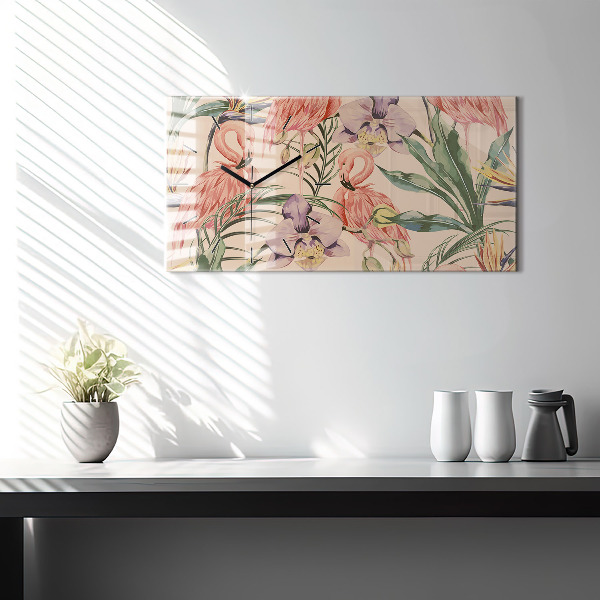 Vízszintes üvegóra Trópusi pálmalevél