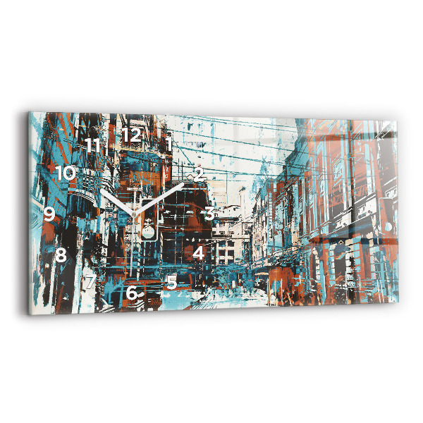 Vízszintes üvegóra Street Art