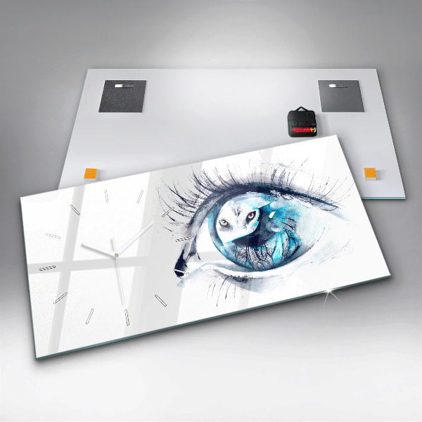 Vízszintes üvegóra Wolf Eye Illusztráció