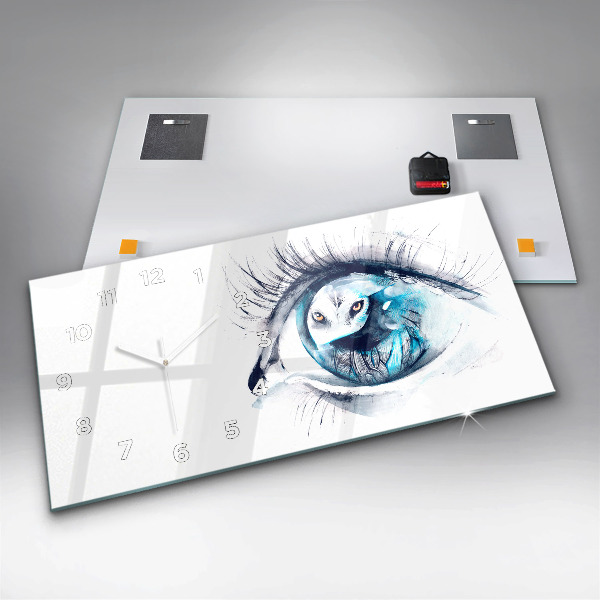 Vízszintes üvegóra Wolf Eye Illusztráció