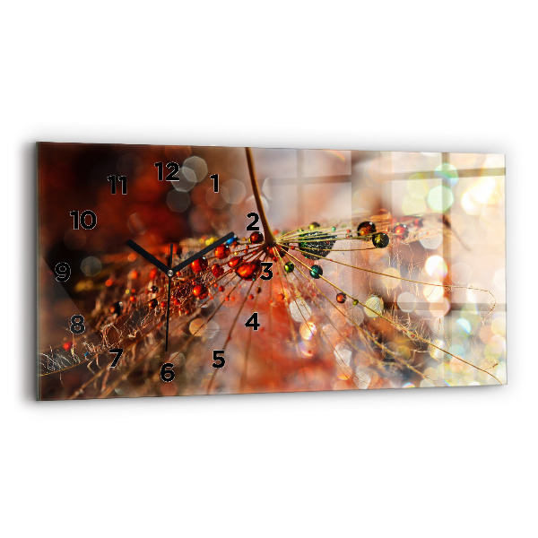 Vízszintes üvegóra Pitypang harmattal