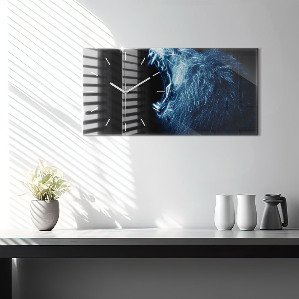 Vízszintes üvegóra Vad oroszlán testbeszéd