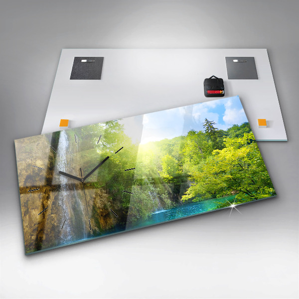 Vízszintes üvegóra Lagúna táj