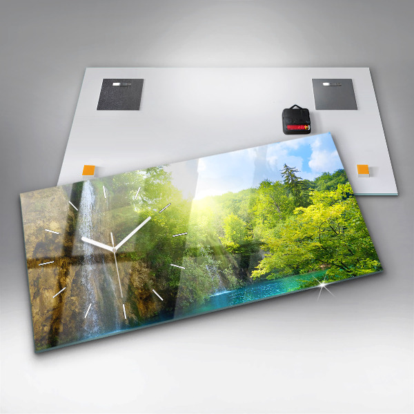 Vízszintes üvegóra Lagúna táj