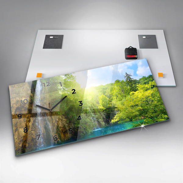 Vízszintes üvegóra Lagúna táj