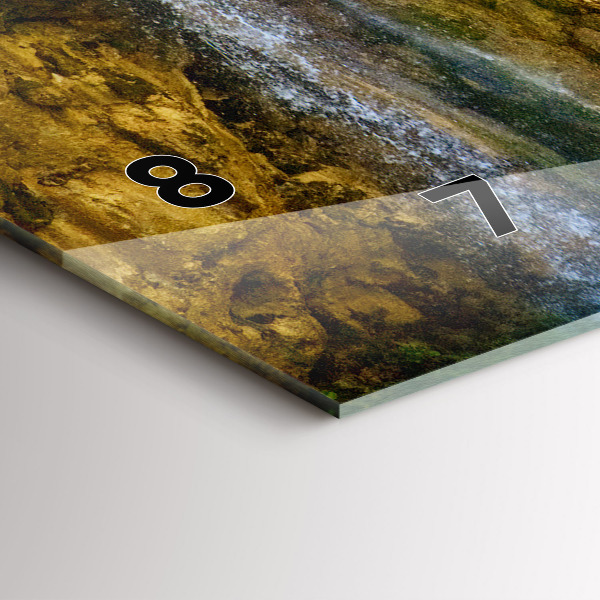 Vízszintes üvegóra Lagúna táj