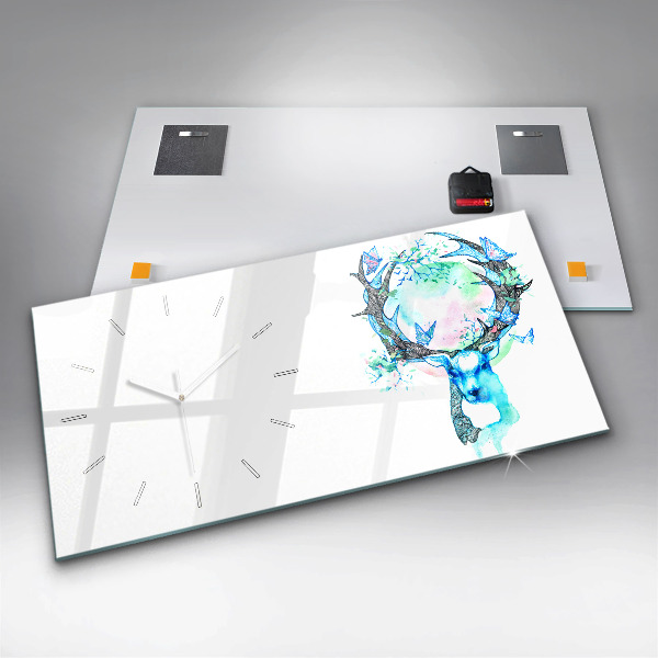 Vízszintes üvegóra Szarvas illusztráció