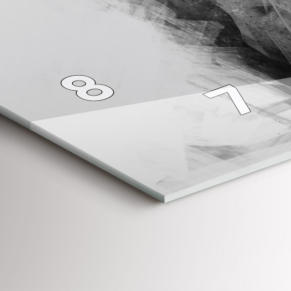 Vízszintes üvegóra Festett oroszlán