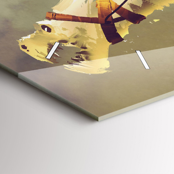 Vízszintes üvegóra Sárkánylovas illusztráció