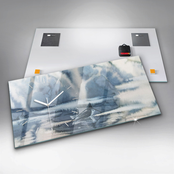 Vízszintes üvegóra Téli Łódka-tó