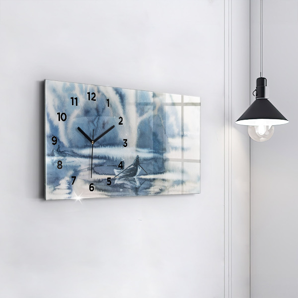 Vízszintes üvegóra Téli Łódka-tó