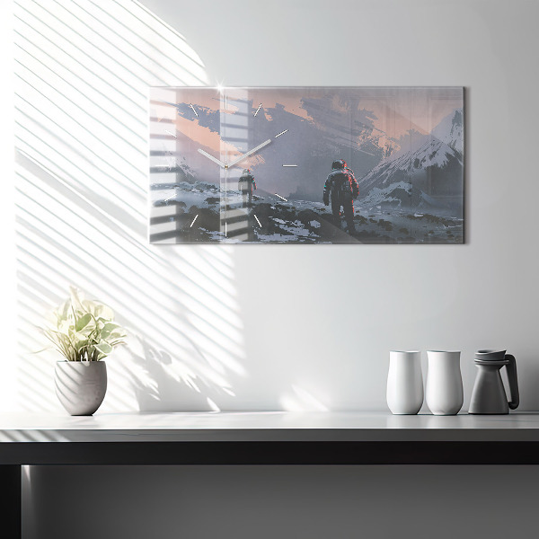 Vízszintes üvegóra Űrhajósok Tejút