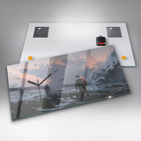 Vízszintes üvegóra Űrhajósok Tejút