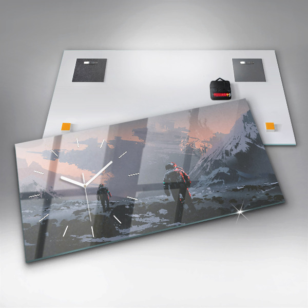 Vízszintes üvegóra Űrhajósok Tejút