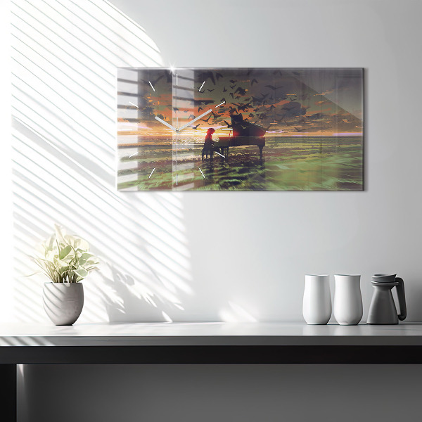 Vízszintes üvegóra Koncert a tengerparton