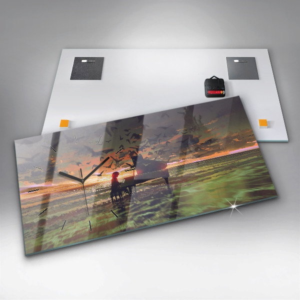 Vízszintes üvegóra Koncert a tengerparton