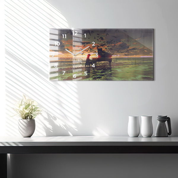 Vízszintes üvegóra Koncert a tengerparton