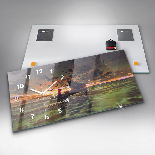 Vízszintes üvegóra Koncert a tengerparton