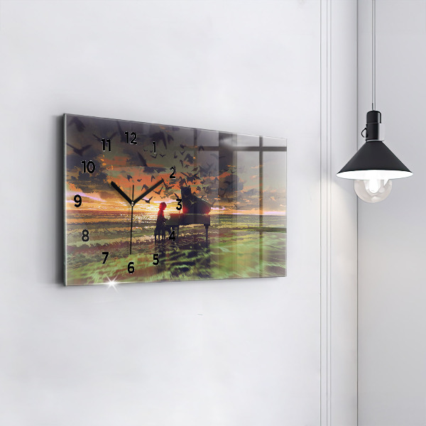 Vízszintes üvegóra Koncert a tengerparton